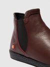 Chelsea Ankle Boots ITZI650SOF DARK RED W/BLACK ELASTIC